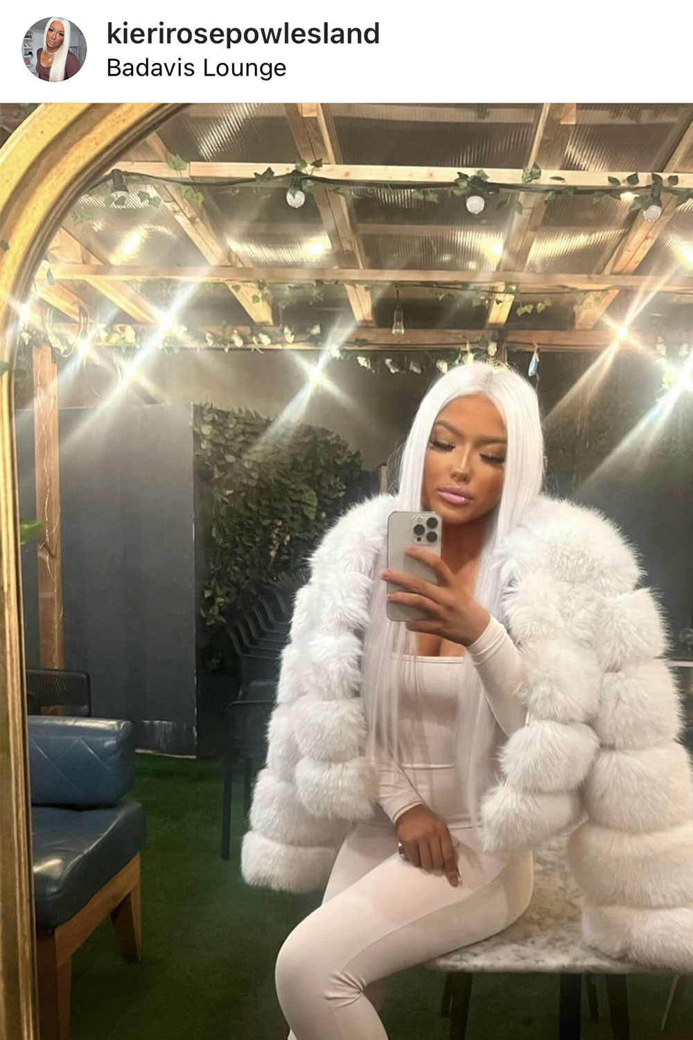 White Faux Fur Bubble Coat
