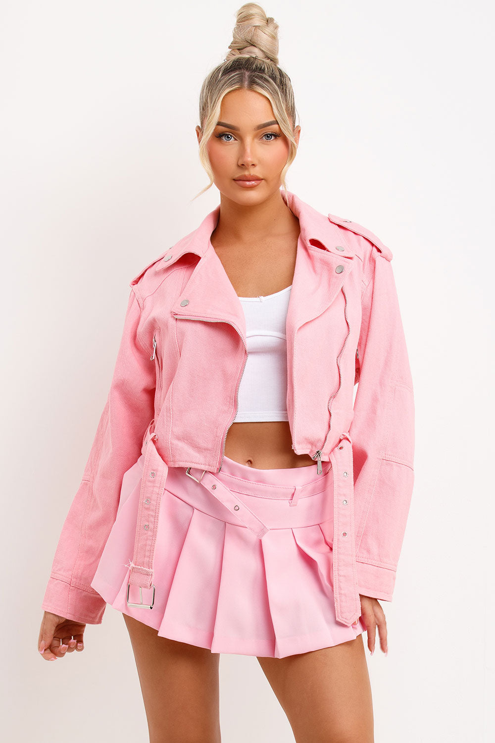 Denim Jacket Pink