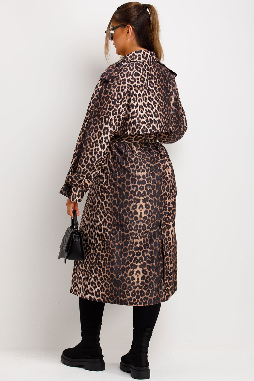 Leopard Print Coat Longline