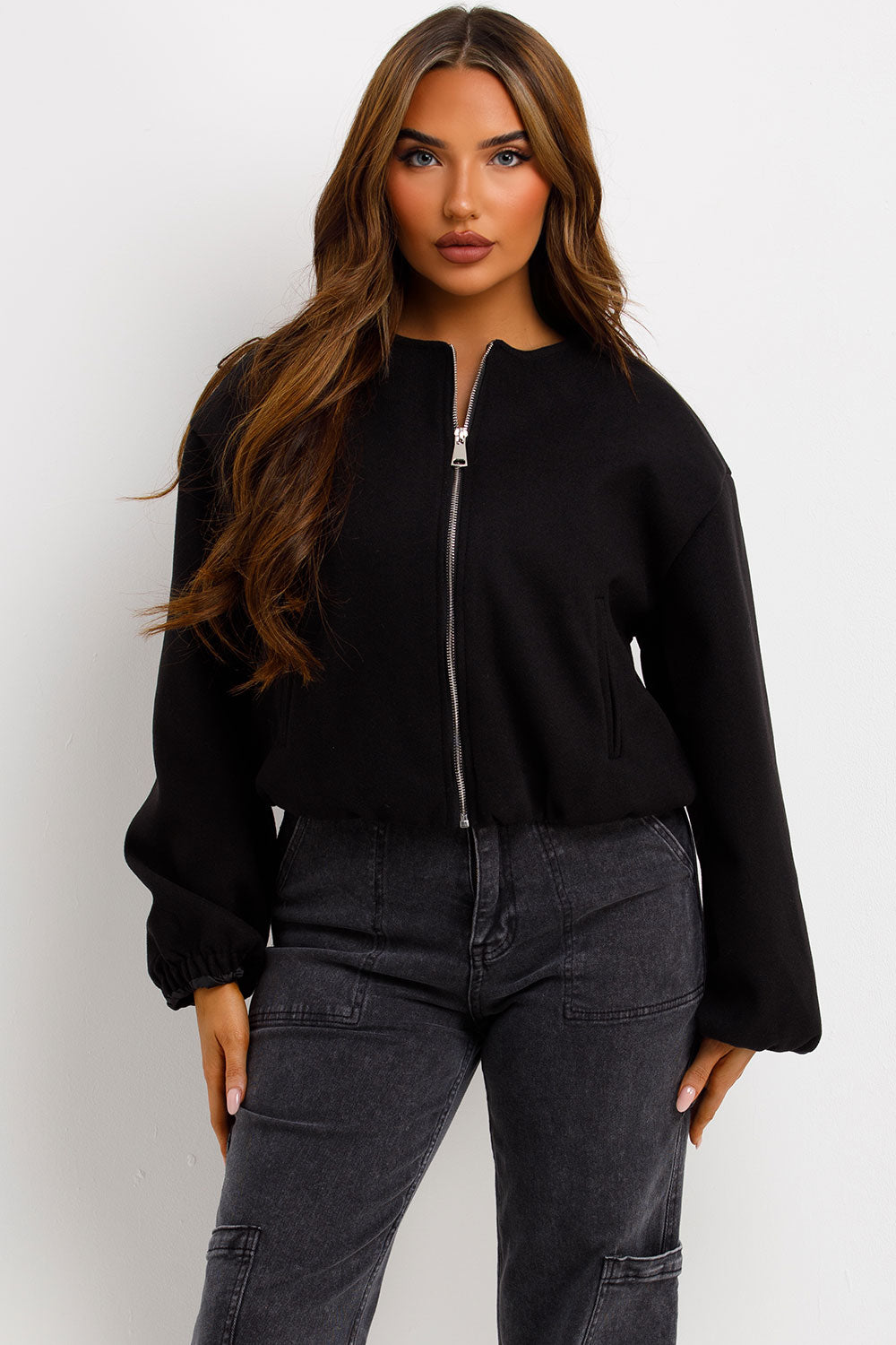 Soft Bomber Jacket Black