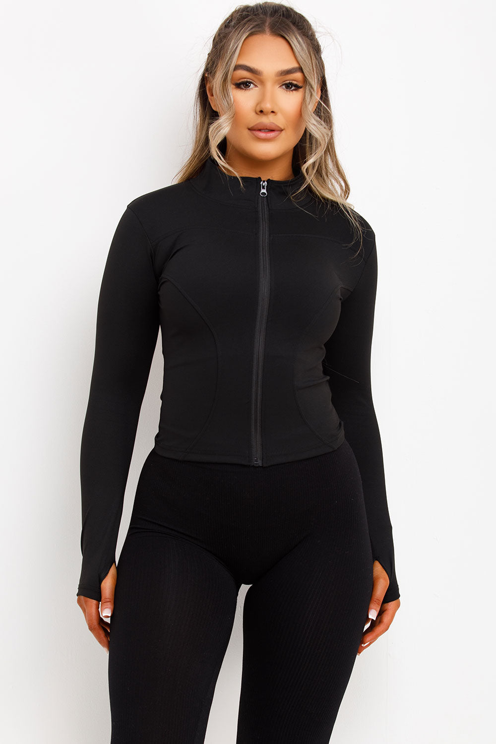 Sculpt Sports Gym Jacket Black