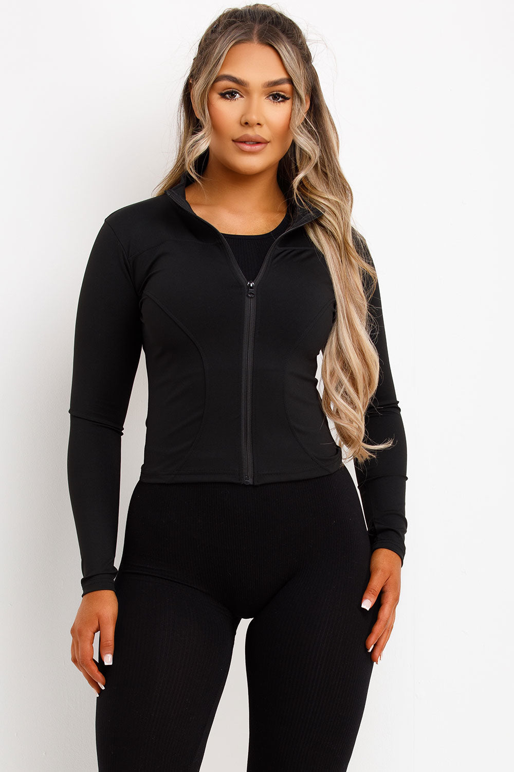 Sculpt Sports Gym Jacket Black