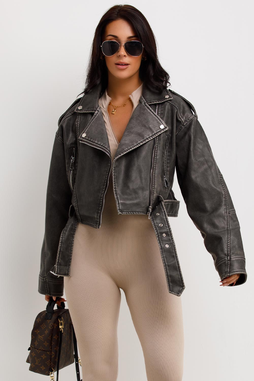 Faux Leather Jacket