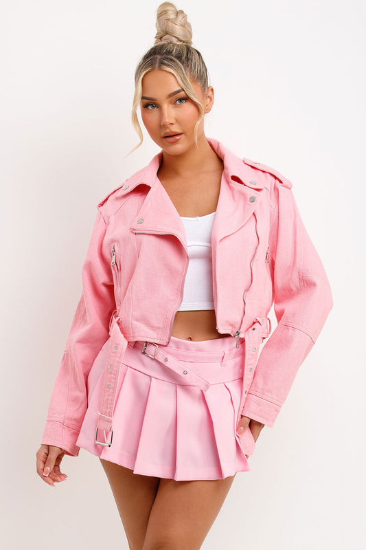 Denim Jacket Pink