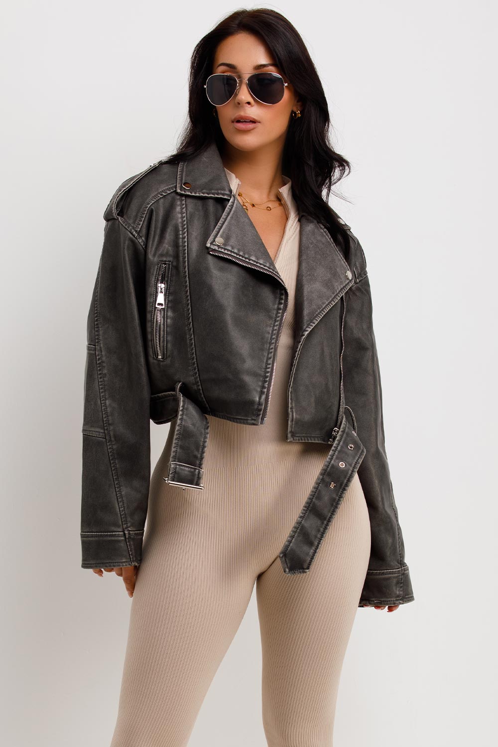 Faux Leather Jacket