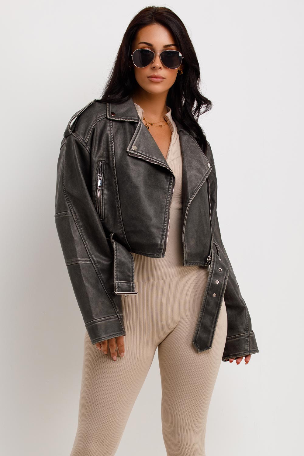 Faux Leather Jacket