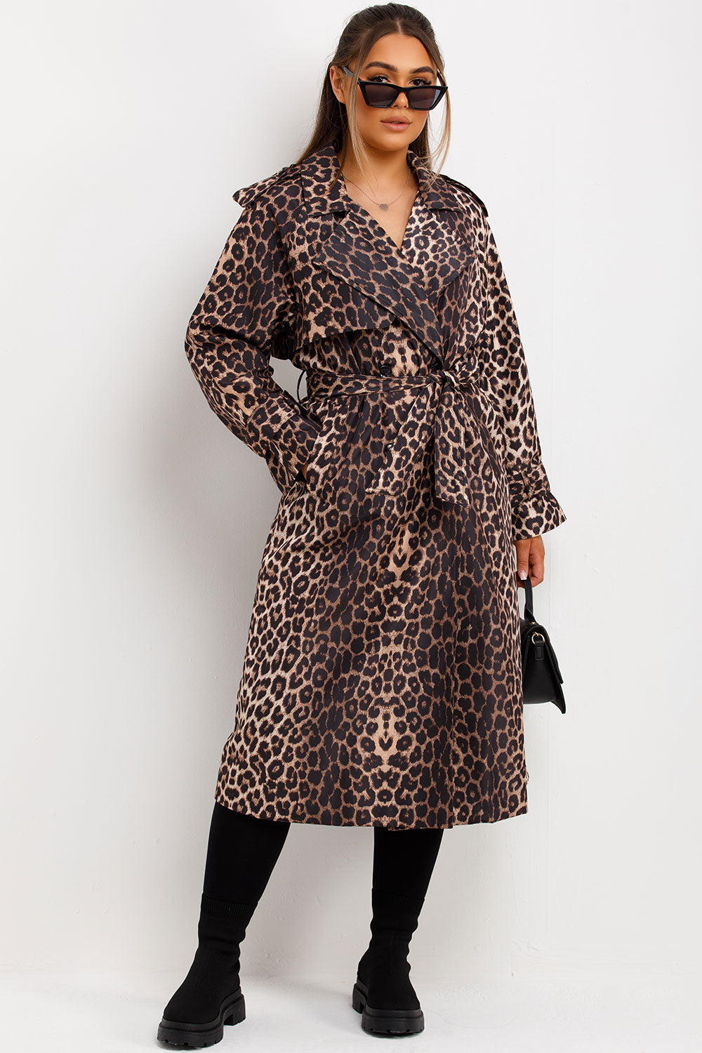 Leopard Print Coat Longline