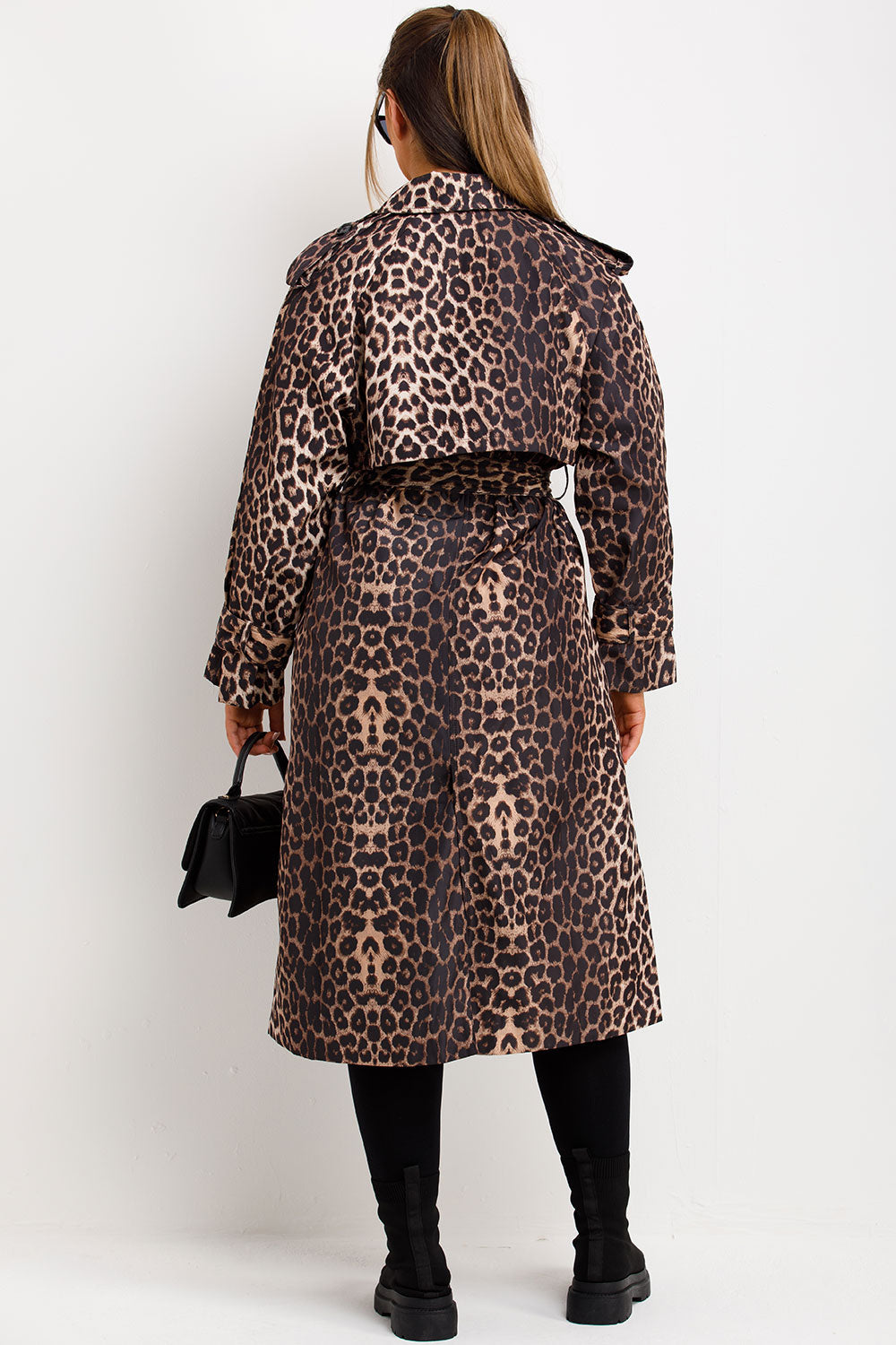 Leopard Print Coat Longline