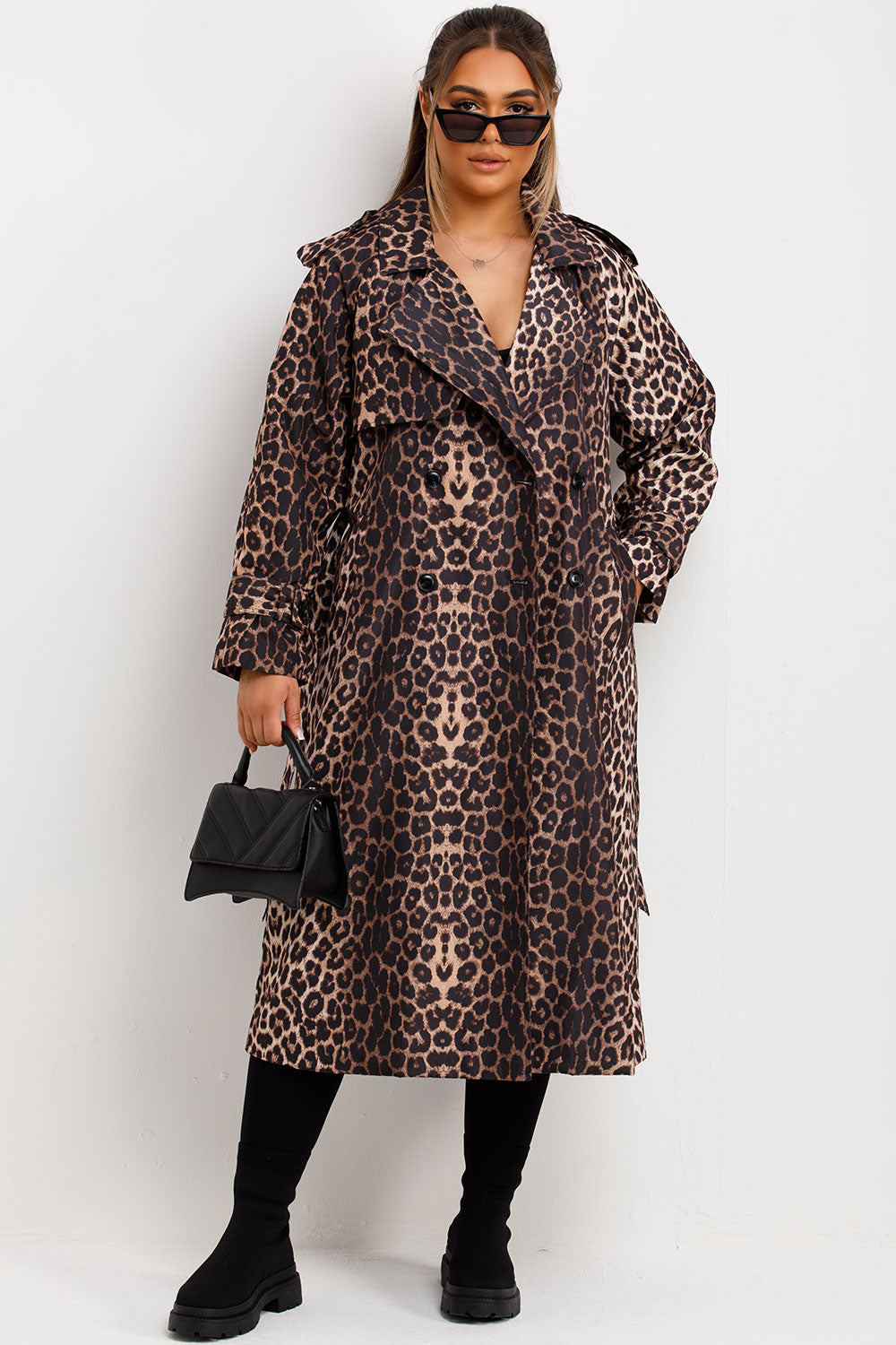 Leopard Print Coat Longline