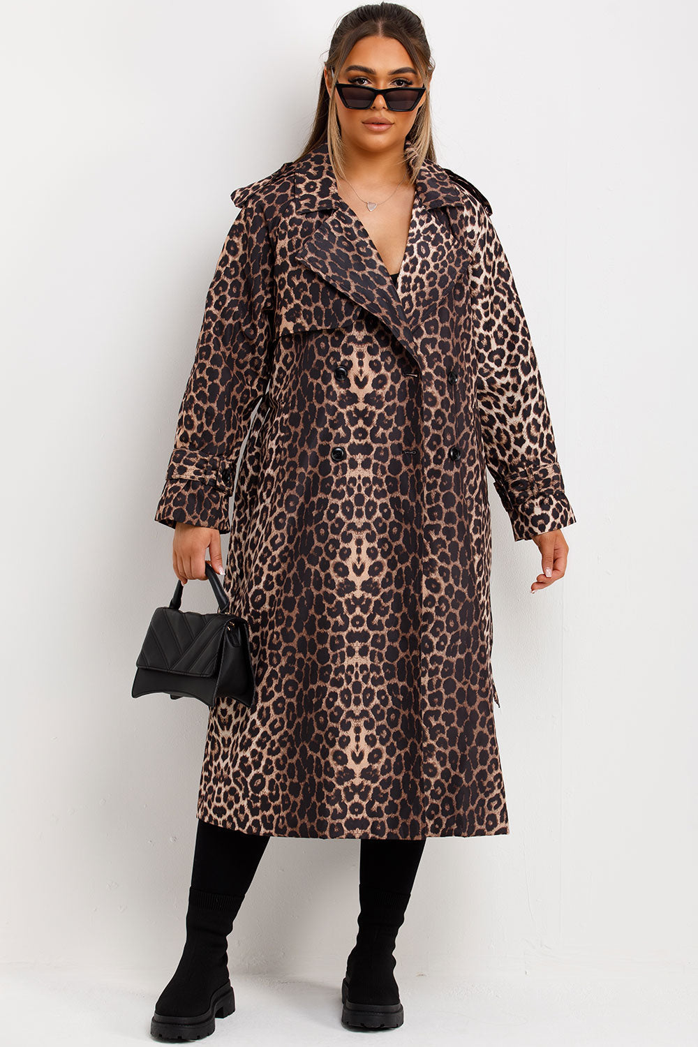 Leopard Print Coat Longline