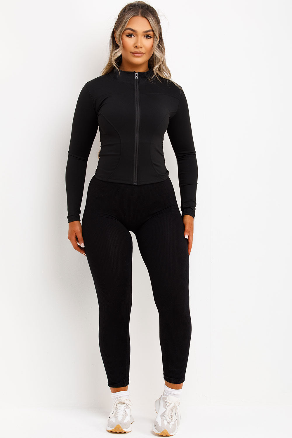 Sculpt Sports Gym Jacket Black