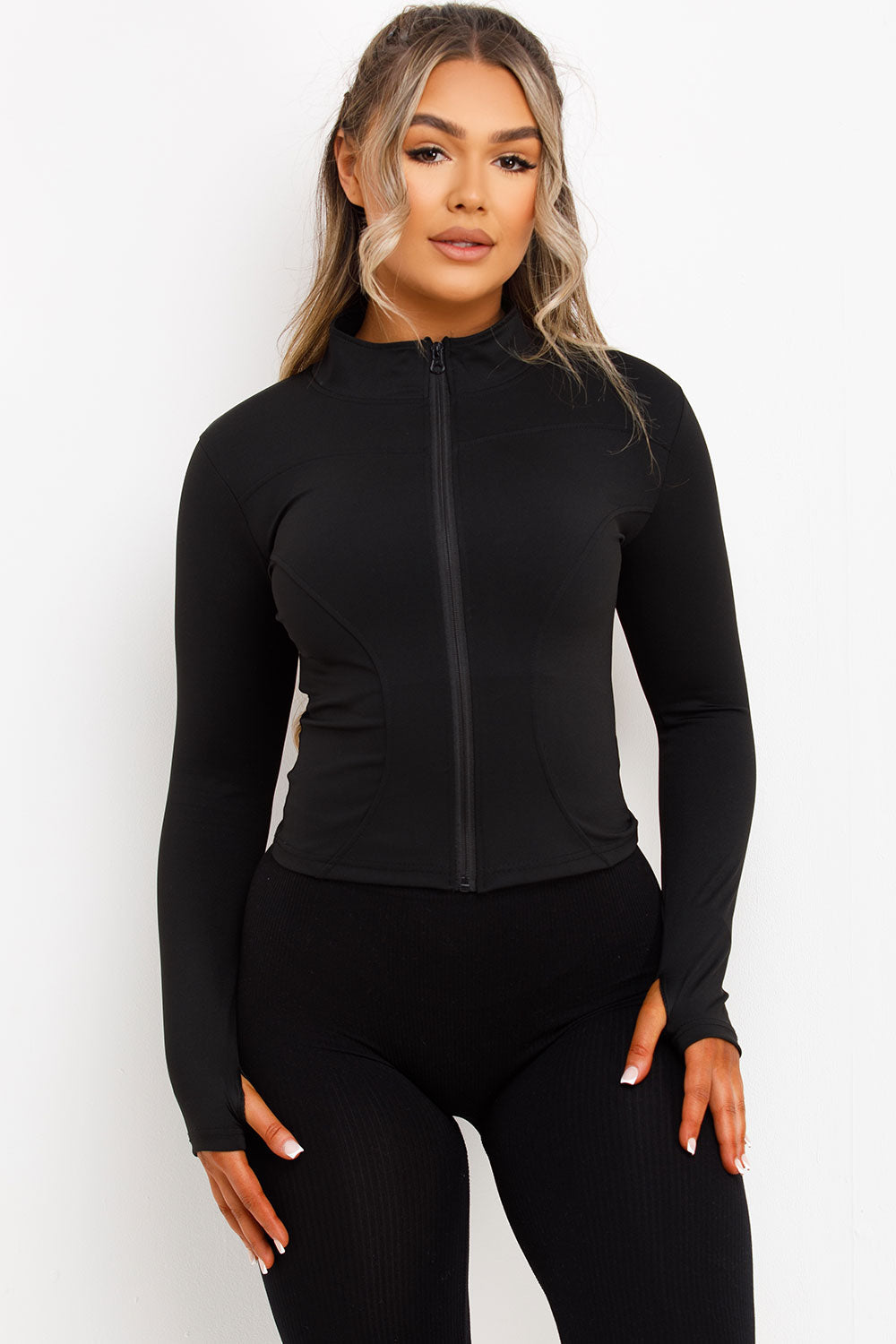 Sculpt Sports Gym Jacket Black