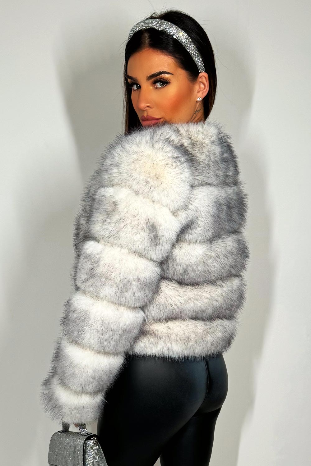 Faux Fur Bubble Coat Snow White