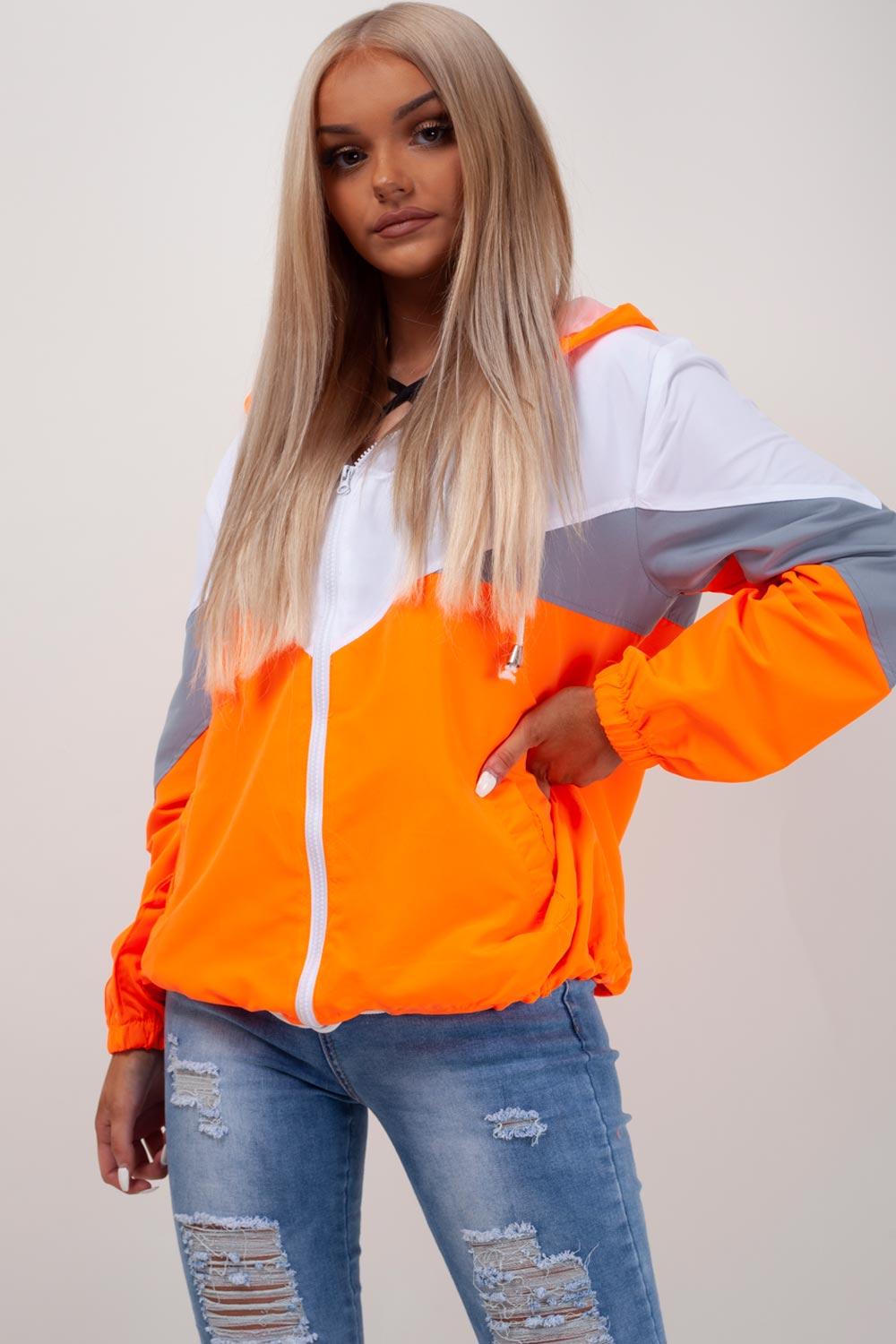 Hooded Windbreaker Sports Festival Jacket