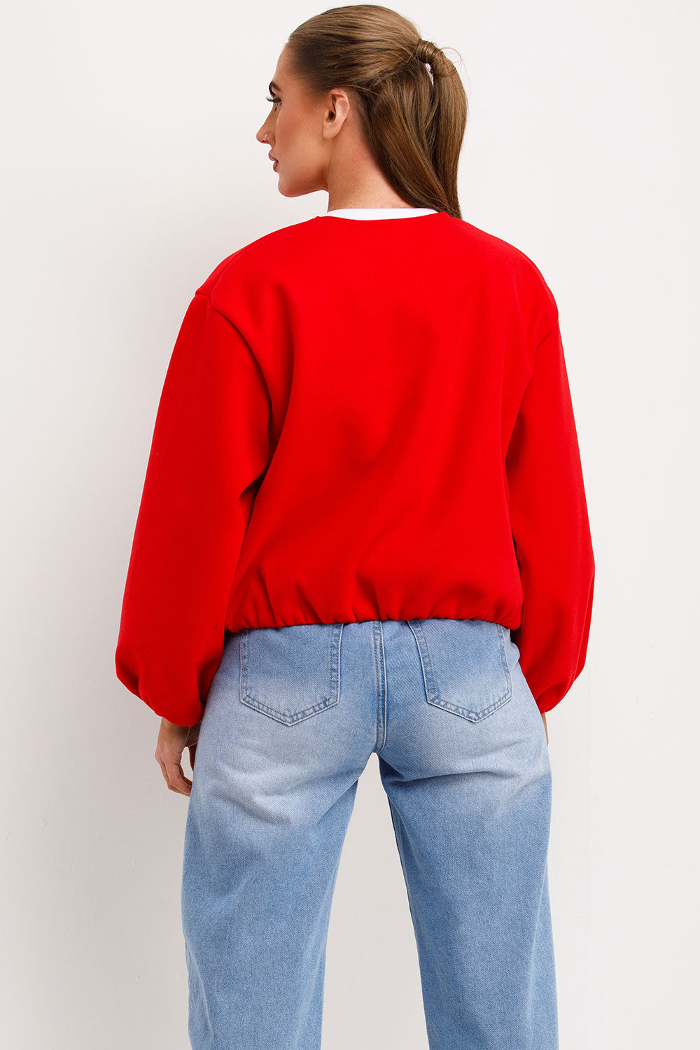 Soft Bomber Jacket Red