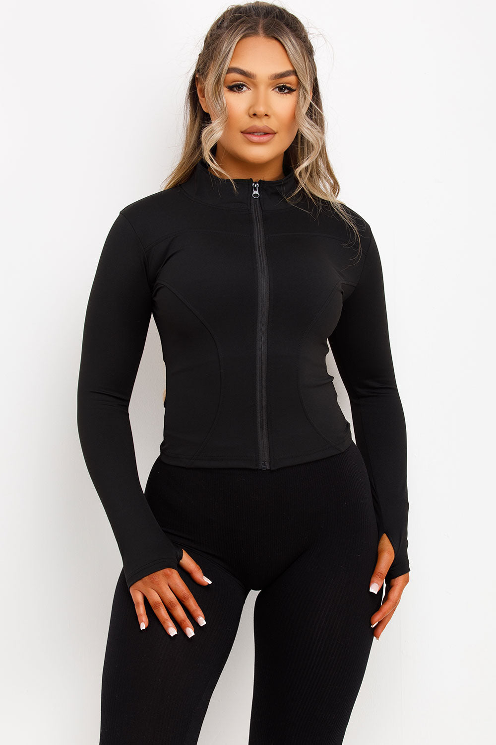 Sculpt Sports Gym Jacket Black